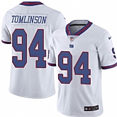 Nike Men & Women & Youth Giants 94 Dalvin Tomlinson White Color Rush Limited Jersey,baseball caps,new era cap wholesale,wholesale hats